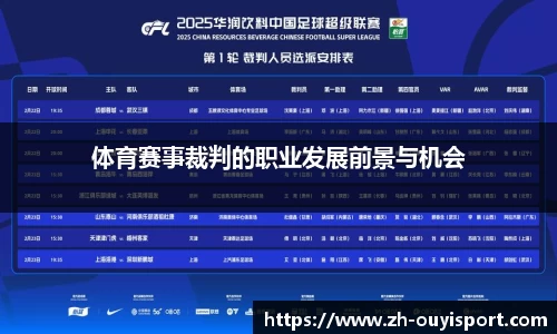 体育赛事裁判的职业发展前景与机会
